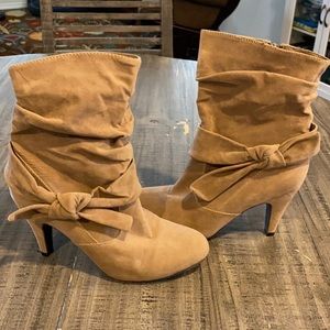 High heel booties